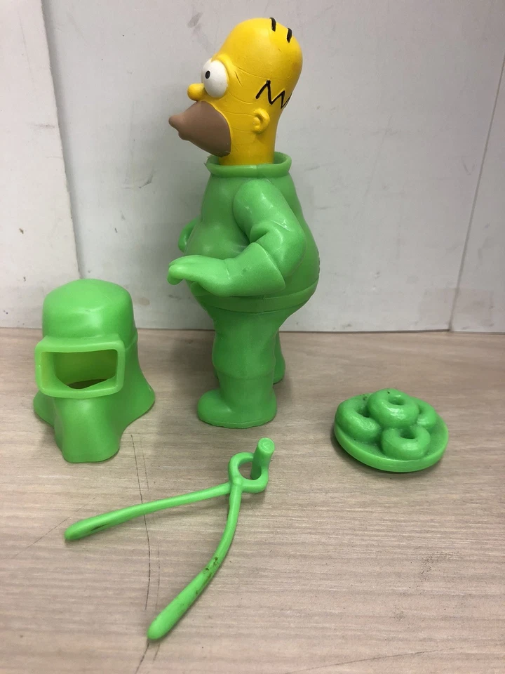 Playmates Simpsons WOS  RADIOACTIVE HOMER ToyFare  (Glows in the Dark) LOOSE - Image 2 of 4