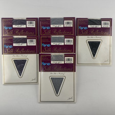 6 Pairs Size CD Vintage Hanes Silk Reflections Control Top Pantyhose