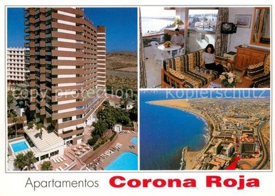 Playa del Ingles Gran Canaria ES Apartamentos Corona Roja Fliegeraufnahme