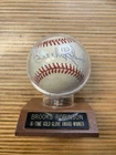 Brooks Robinson Signed Autographed Baseball Sweet Spot HOF Display Plaque Stand