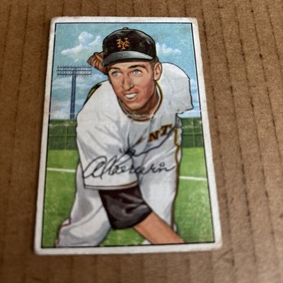 1952 Bowman Al Corwin #121 New York Giants Vintage Baseball Card (fair)(f3)
