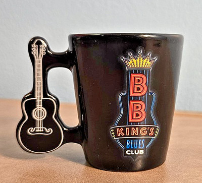 Original 1990s BB King s Blues Club Ceramic Guitar Shot Glass