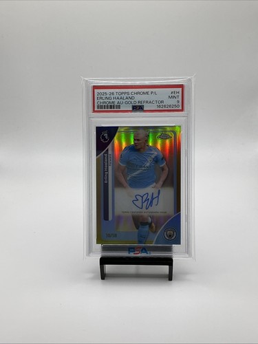 Erling Haaland #CA-EH 2026 Topps Chrome Premier League Autograph card