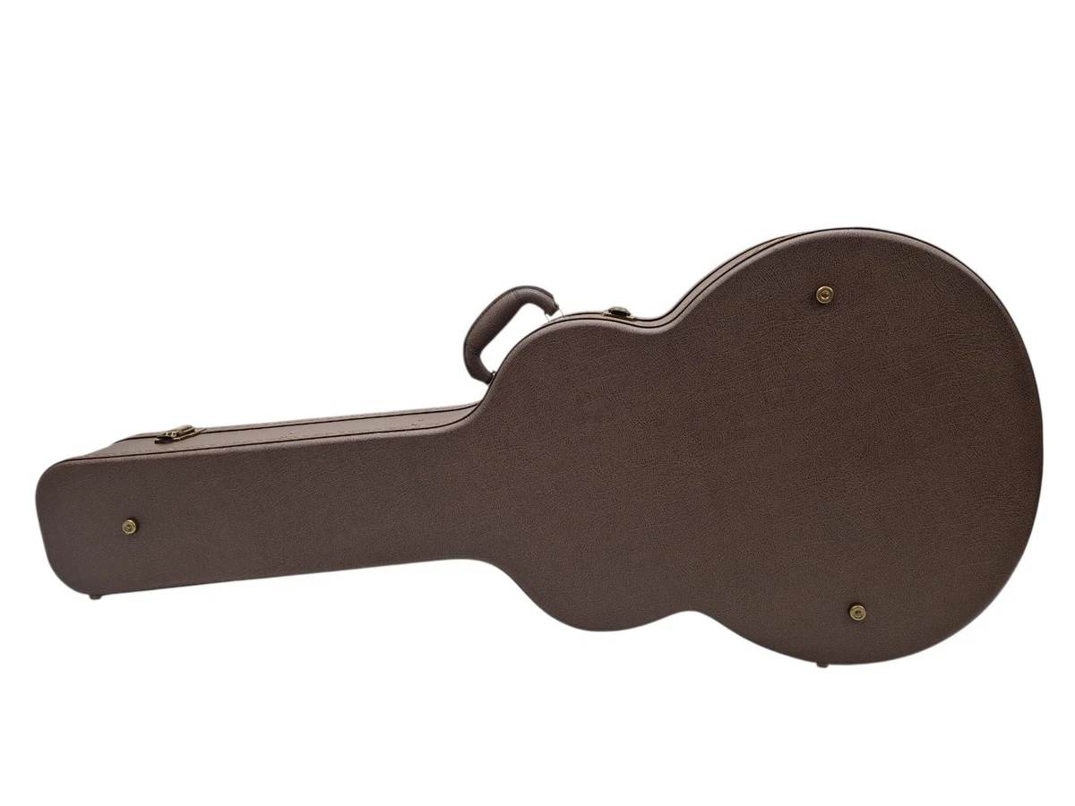 Jazzgitarre Koffer braun hochwertiger Holzkern mit edlem Lederüberzug Premium