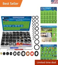 1075 Pcs 3-in-1 Spigot Repair Washers  Hose Gasket  Faucet O-Rings Kit 37 S...