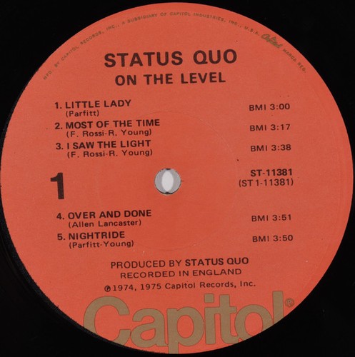 Status Quo - On The Level (LP, Album, Los) (Very Good Plus (VG+)) - Foto 3 di 5