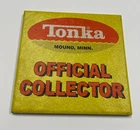 Tonka Toy  Yellow Metalcraft Truck sign tile