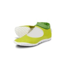 LEGUANO women's barefoot shoes ballerina green textile