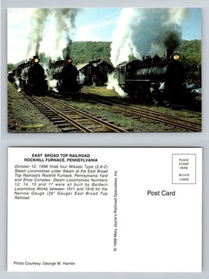 Rockhill Furnace, PA-Pennsylvania, East Broad Top Steam Yard Vintage Postcard