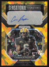 2023 Prizm Draft Sensational Signatures Gold Ice Camerun Peoples #SS-CAP