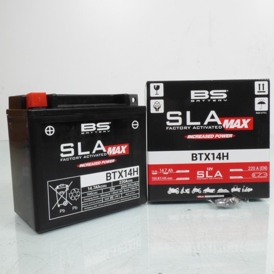 Batterie YTX14H pour Quad Yamaha 200 YFS Blaster Idéale Randonnée et Tout-Terrain