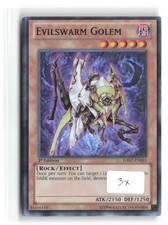 3x Evilswarm Golem HA07-EN053 Super Rare 1st Edition Yu-Gi-Oh!