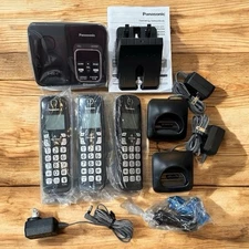 Panasonic KX-TG833SK Bluetooth Link2Cell Cordless Phone Answer Machine (No Box)