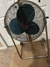 Vintage Lakewood 3 Speed Fan Works Good On Wheels RARE Fan! 16 Inch Blade Width