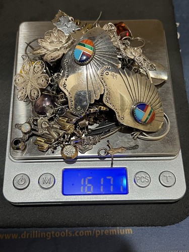 161 Grams Of Scrap 925 Sterling Silver Jewelry Some Wearable