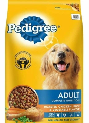 (30 POUNDS)PEDIGREE ADULT NUTRITION ROASTED CHICKEN, RICE/VEGETABLE DRY DOG FOOD