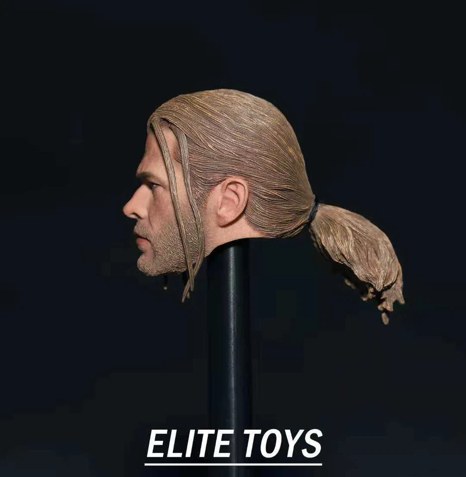 ELITE TOYS 1/6 Cabeza Masculina Trenza Tallada Modelo Esculpido Ajuste 12" Figura Masculina Muñeca Foto 3 de 4