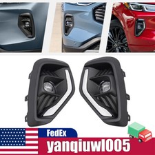For 23 Ford Escape Front Bumper Fog Light w/Cover&Wire Harness LED Fog Light Kit