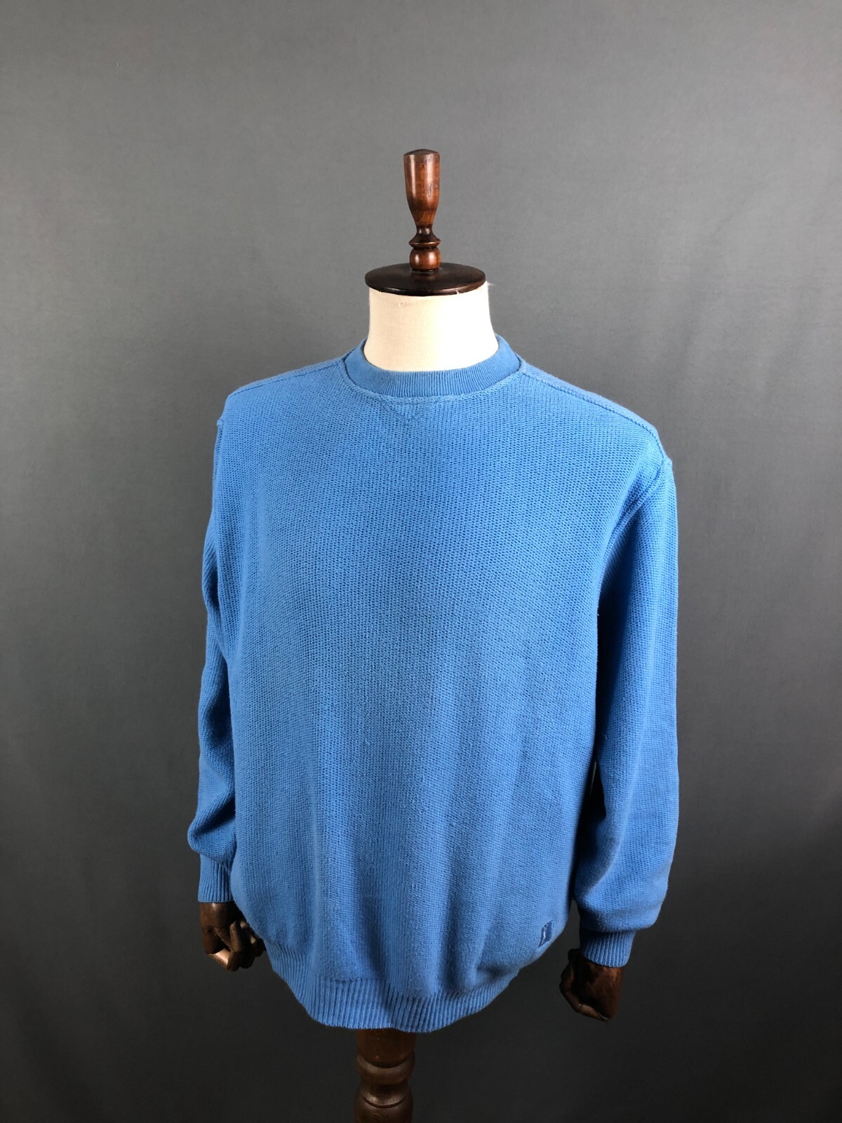 Maglione Yves Saint Laurent cotone blu uomo taglia L