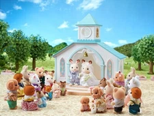 Sylvanian Families Calico Critters Sky Blue Wedding Chapel