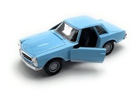 Modellauto Mercedes Benz 230SL 1:34-39 Blau Miniatur Fahrzeug