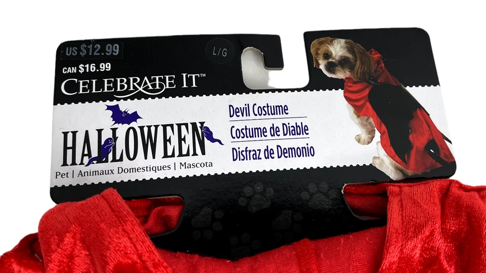Disfraz Halloween Perro Diablo.  Nuevo. Talla L (25-50 libras) Foto 2 de 4