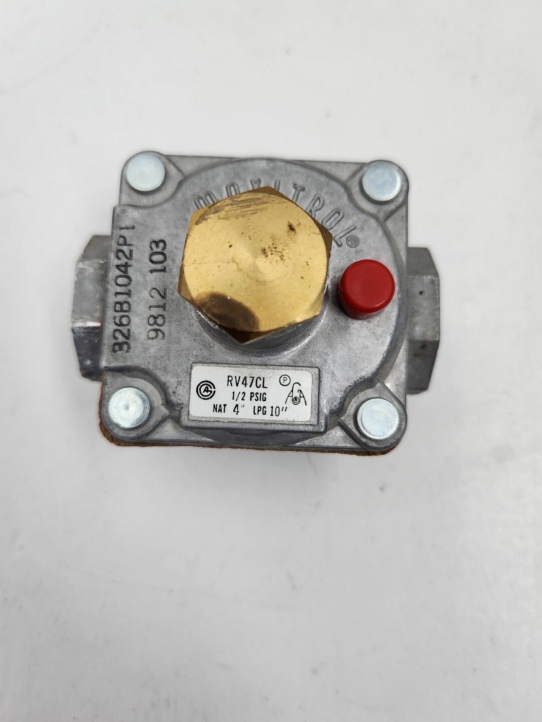 Cooktop Pressure Regulator RV47CL 1/2 PSIG NAT 5.0” LP 10.0” eBay