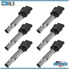 6x Ignition Coils Pack For VW Passat VW CC Touareg Atlas Audi Q7 3.6L