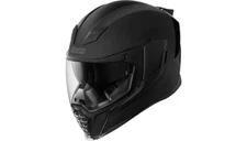 Icon Airflite Motorcycle Street Bike Helmet Rubatone Black Adult Mens Large LG L