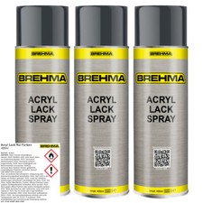 3xBREHMA Acryl Lackspray Ral 7016 Antrazitgrau glänzend LackFarb Sprühfarbe 0,4L