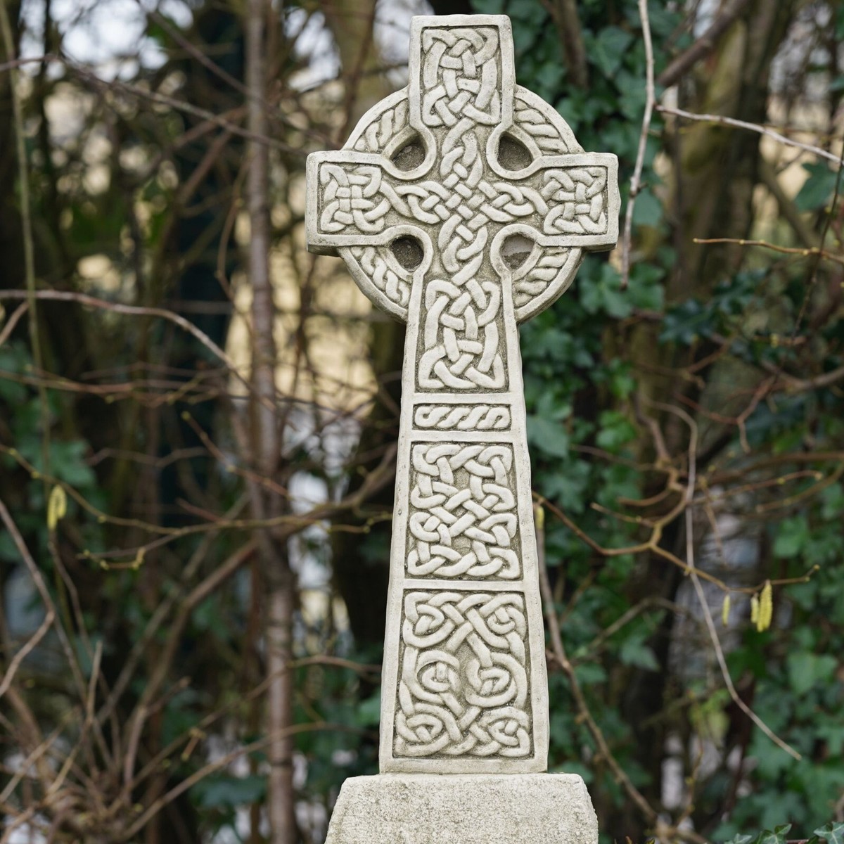 Celtic Cross Large Statue | Reconstituted Stone British Concrete