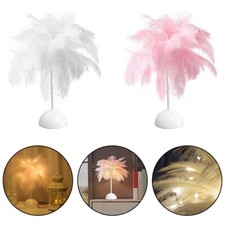 Lively Feather Table Lamp Enrich Your Bedroom Atmosphere with Soft Light