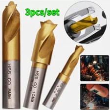 3x Spot Weld Drill Bits Spot Weld Removal Kit1/4"(6.5mm) 5/16" (8mm) 3/8"(10mm)
