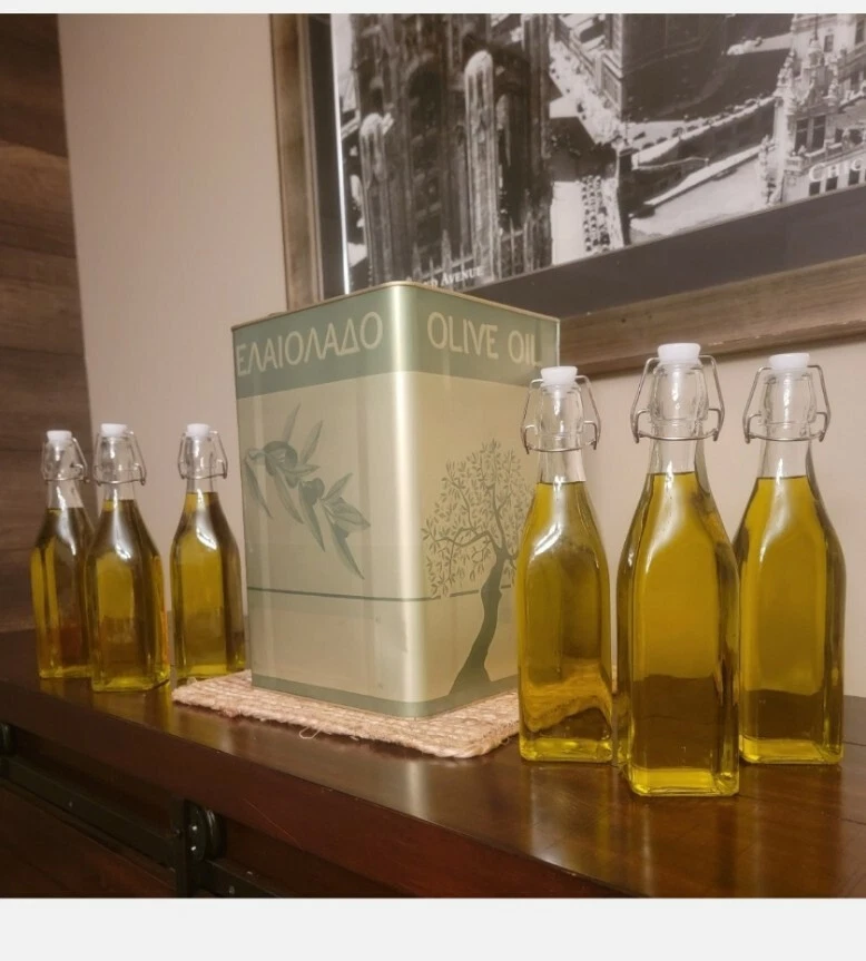 Aceite de Oliva Virgen Extra Ecológico Griego. De Grecia... Todo Natural. 20 oz. Foto 2 de 4