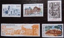 1986 FRANCE TIMBRE Y & T N° 2401 à 2405 Neuf * * SANS CHARNIERE