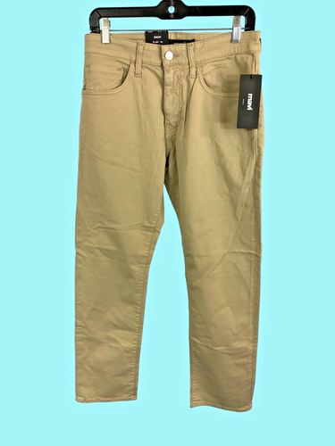 Mavi Zach Aluminum Twill Straight Leg Pants 30x30 Beige Cotton Blend Mens NWT