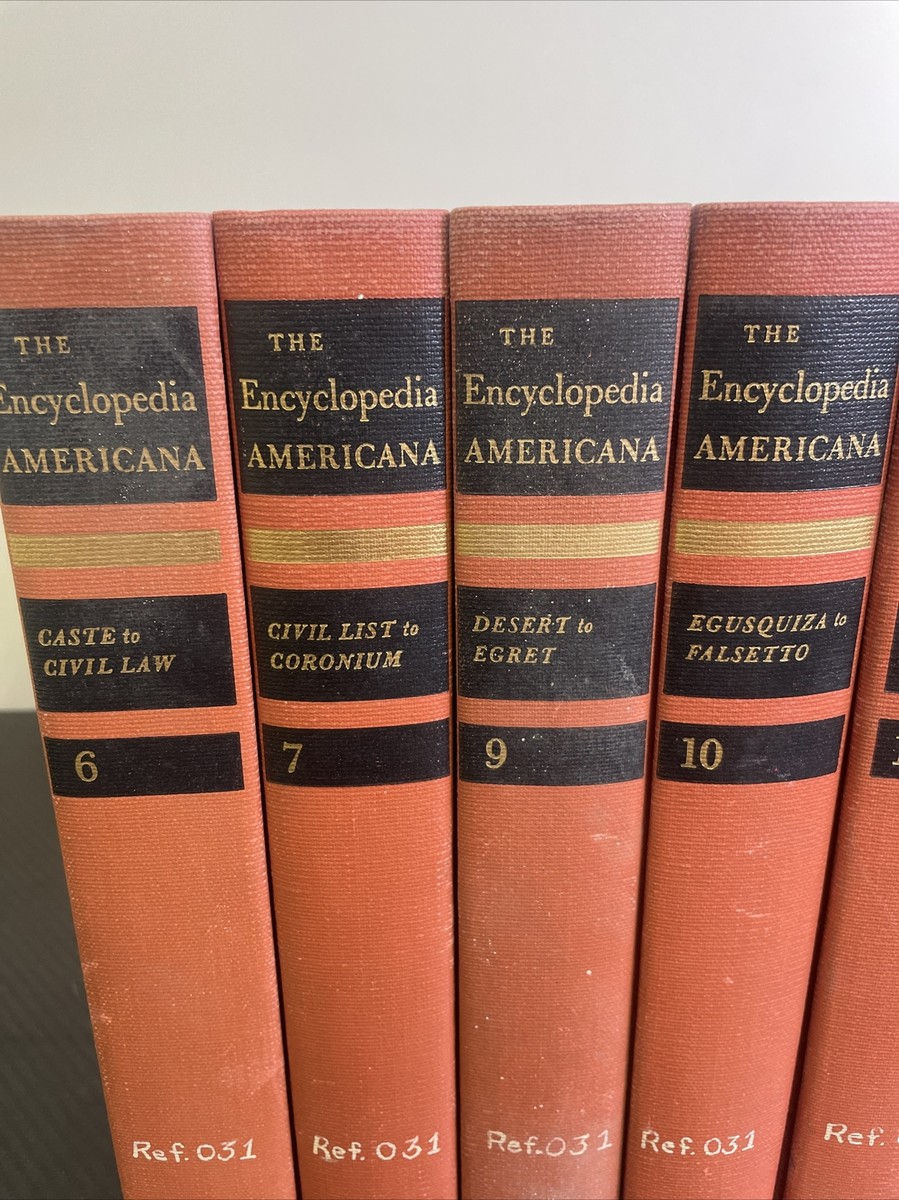 （お値下げいたします）ENCYCLOPEDIA AMERICA The Encyclopedia Americana 1957 Edition Vol. 6, 7, 9, 10, 11