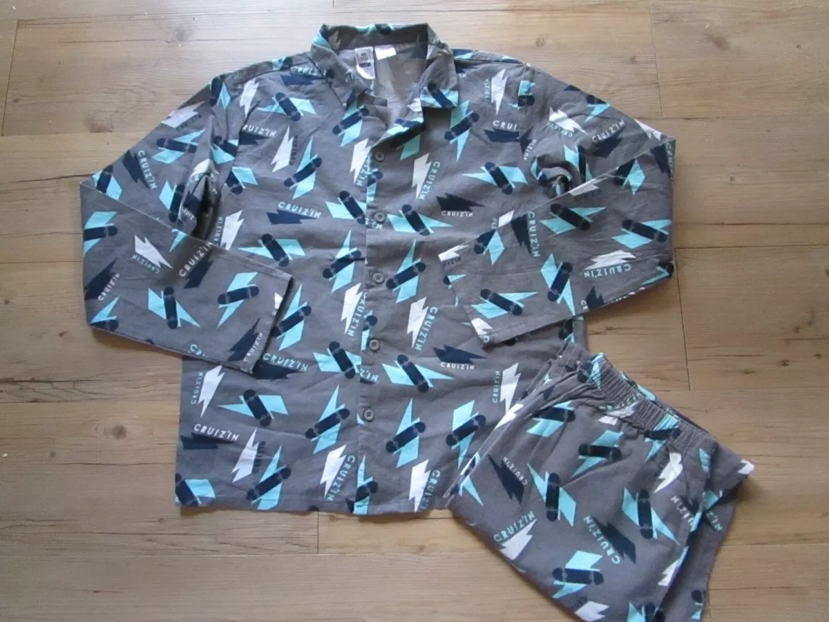 Boys Kids Co. Kmart button front flannelette Winter pyjamas