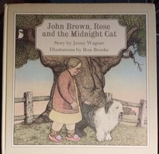 John Brown, Rose And The Midnight Cat, Jenny Wagner, 1978, Kestral Books,Vintage