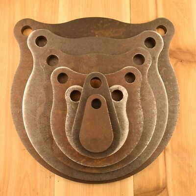 1/2'' AR500 Shooting Targets 2'' 3'' 4'' 6'' 8'' 10'' 12'' Gongs Set Of Seven
