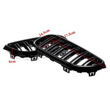 Parrilla Delantera Negra Brillante Estilo ///M Para BMW Serie 2 F22/F23/F87 M235i - ¡Deporte Total!