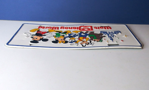 Walt Disney World Metal License Plate Brer Bear Mickey Minnie Goofy Vintage - Picture 8 of 8