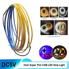 3mm COB LED Strip Light DC5V LED Strip Ribbon Lamp Tape 400leds/m LED Strip
