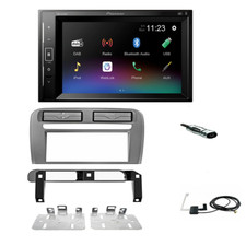 Autoradio Pioneer 2DIN DMH-A240DAB + mascherina Grande punto 2 din grigio