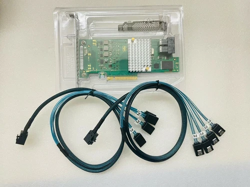 Fujitsu 9300-8I SAS 12G SATA 6G PCI-e Controller HBA IT mode + 2*SFF8643 SATA - Picture 2 of 4
