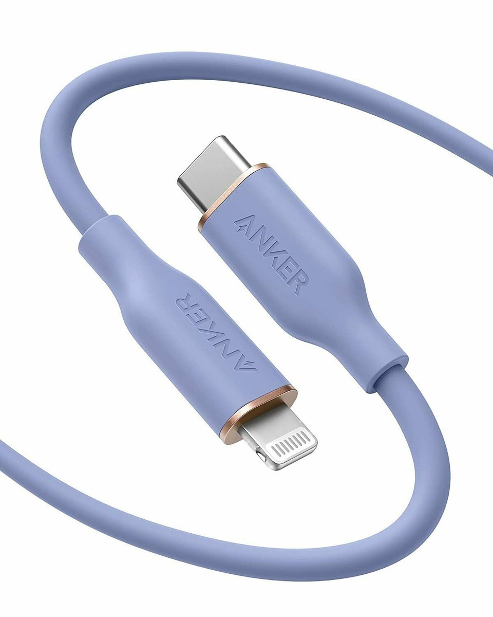 Anker Powerline III Flow USB C PD Charging Cable 6ft for iPhone 12