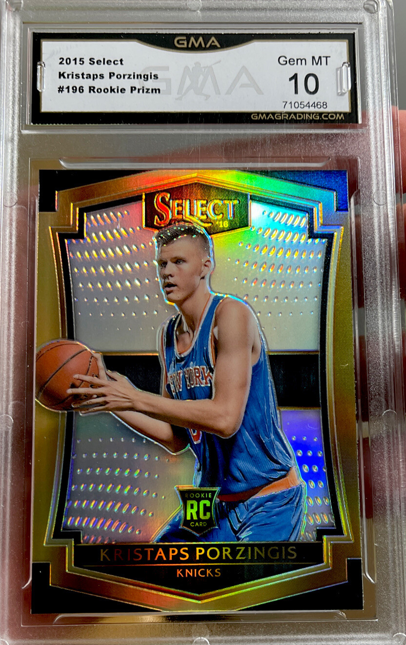 Hot 2015 Panini Select Premier Prizm Silver Kristaps Porzingis Gem Mint 10 SP