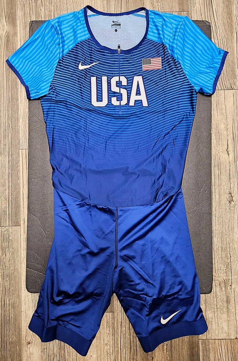 Nike Pro Elite USA Olympics Track Field Singlet Speed Suit