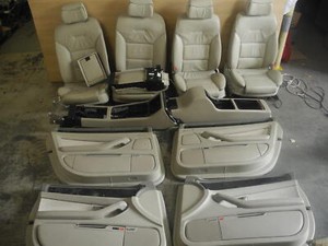 Audi A8L 4E D3 Lang Sitzausstattung Türverkleidung 4 Sitzer Leder Komplett Elekt