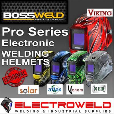 BOSSWELD Viking Pro Welding Helmet Automatic Darkening Mig Tig Stick, 700153